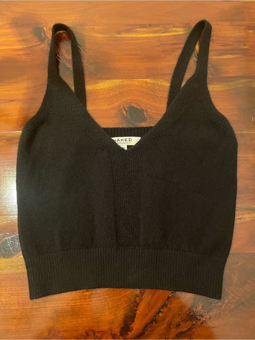 Naked Cashmere V-Neck Cropped Tank Top